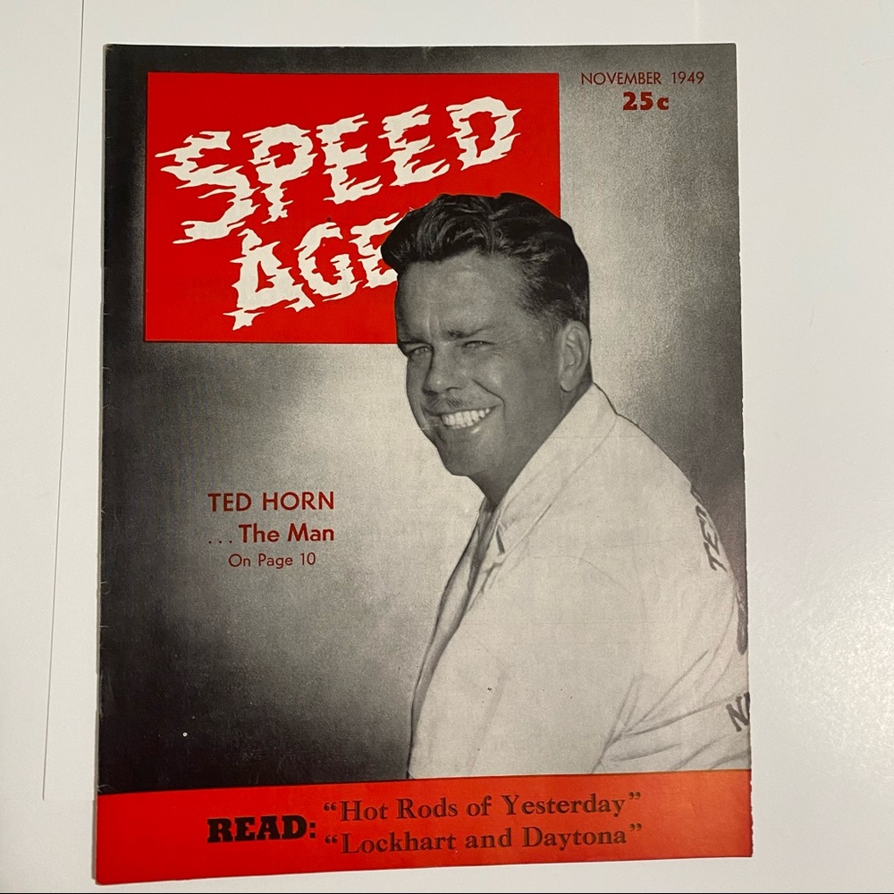 November 1949 Speed Age Magazine, Ted Horn on Cover.